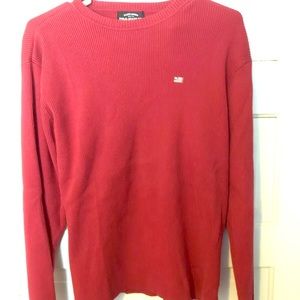 Mens Vintage Ralph Lauren Red Long Sleeve Medium
